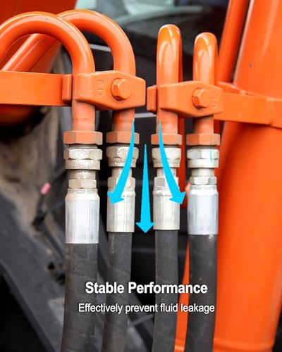 Image of 12Pcs 3 /8 inchHose x 3 /8 inch JIC Hydraulic Hose Fittings Fit for Dayco Weatherhead U-Series Adjustable Crimpers, 37 Female Hydraulic Hose End Crimp