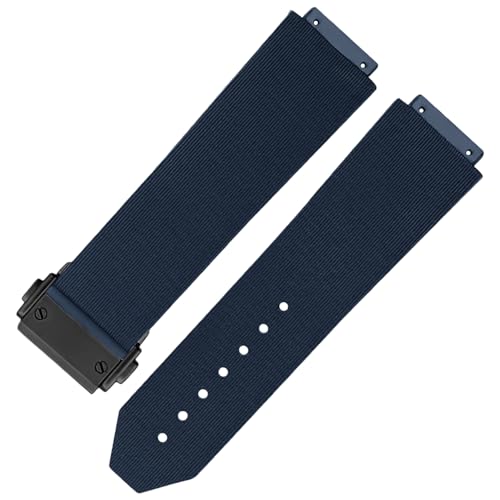 Rubber Watch Band Replacement For 44.5mm Hublot Big Bang Luna Rossa 25mm