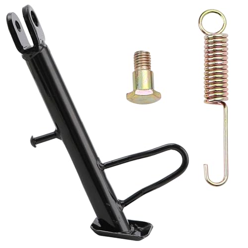 Image of Mokuo Dirt Bike Stand,Motorcycle Kickstand, Scooter Mopeds Side Stand in Iron Material Compatible with Most Dirt Pit Bike Scooter Mini Bike, Height of 15.5cm Above Ground