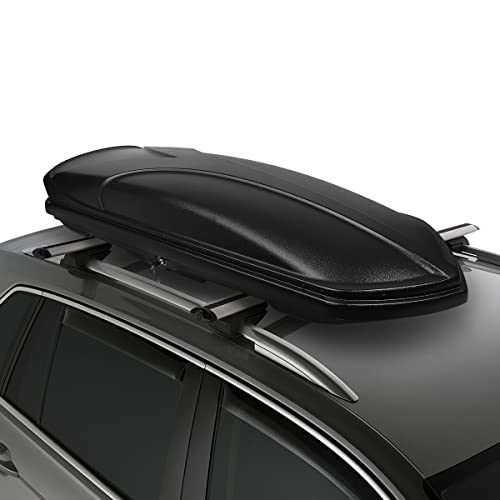 Image of DNA Motoring Extra Long XXL Rooftop Cargo Carrier Box Lockable Roof Luggage Storage Case w /Lock+Keys, 110Lb Capacity, 15 Cubic Ft.(Textured Black),PT-ZTL-8294-BK
