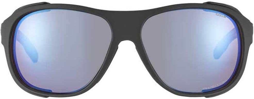 bollé 12646 Graphite Rectangle Sunglasses, Matte Black - Phantom+
