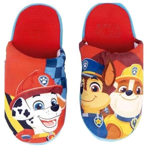 Patrulla Canina Zapatillas de Casa Niño – Pantuflas Invierno con Suela Antideslizante – Calzado Cálido y Suave (ROJO, Sistema tallas calzado EU, Niño (2-5 años), Números (rango), mediano, 32, 33)