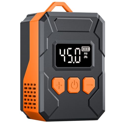 Minibomba de aire para bicicleta soluciona ruedas desinfladas usando inflador digital 150 PSI