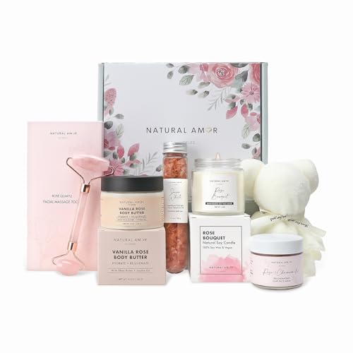 Natural Amor Rose Spa Gift Set (6 pcs)