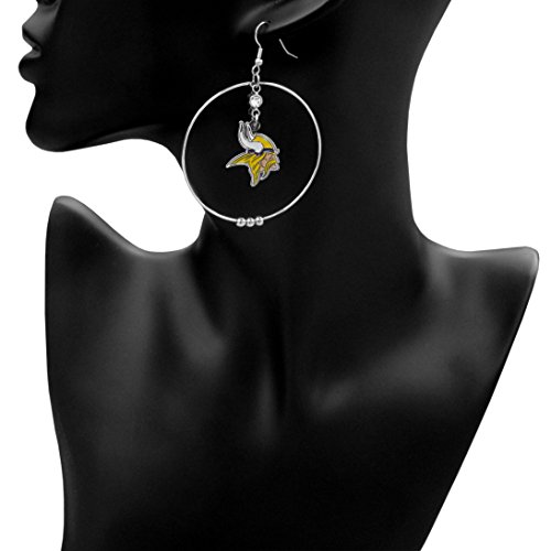 Image of NFL 2-Inch Hoop Earrings