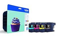 Brother LC-123BK/LC-123C/LC-123M/LC-123Y Inkjet Cartridges, Black/Cyan/Magenta/Yellow, Multi-Pack, Standard Yield, Includes 4 x Inkjet Cartridges, Brother Genuine Supplies