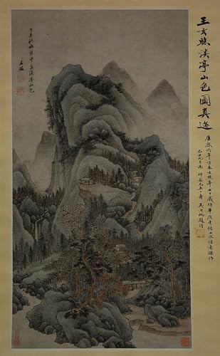 Tableaux paysage de montagne ruisseaux pavillons décoration chambre
