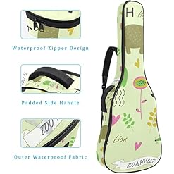 Hondank Housse imperméable pour guitare acoustique avec double bandoulière et poche Motif chaton mignon, Multicolore 09… - Les Beatles, Paul McCartney, John Lennon, RIngo Starr, George Harrison Hondank Housse imperméable pour guitare acoustique avec double bandoulière et poche Motif chaton mignon, Multicolore 09… – Image 4