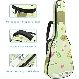Hondank Housse imperméable pour guitare acoustique avec double bandoulière et poche Motif chaton mignon, Multicolore 09… - Les Beatles, Paul McCartney, John Lennon, RIngo Starr, George Harrison Hondank Housse imperméable pour guitare acoustique avec double bandoulière et poche Motif chaton mignon, Multicolore 09… – Image 4