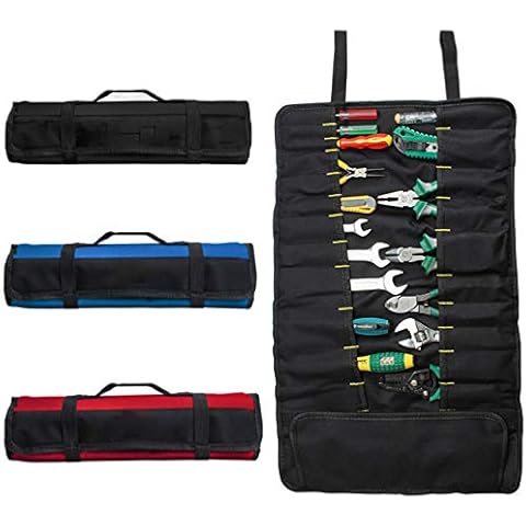 1/2 Pack Without tools for wrench screwdriver Pliers roller compartments organisers canvas roll up pouch for men small socket wallet Cover