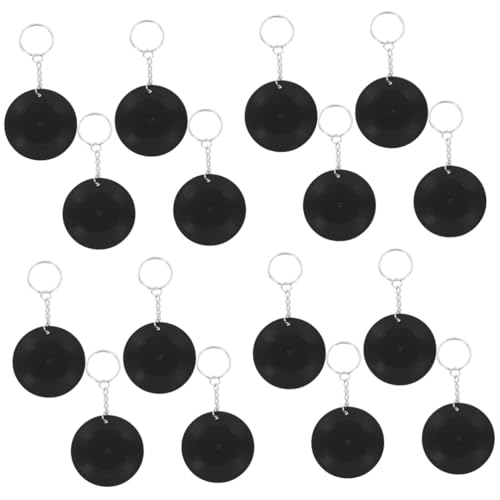 Porte-clés en métal COLLBATH avec disque vinyle, lot de 4 pièces pour thème musical
