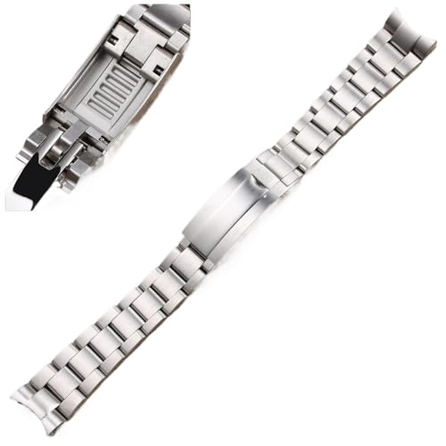 Bracelet montre acier 21mm pour remplacer un bracelet usé avec boucle sécurisée