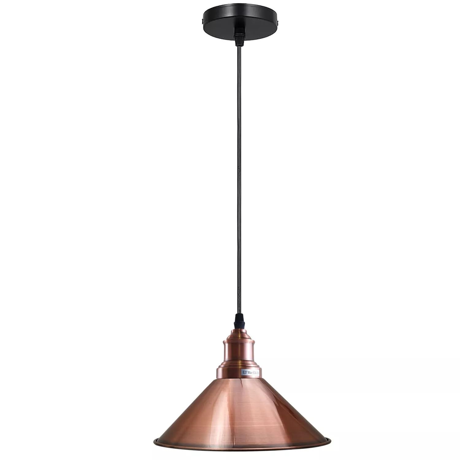 LEDSone 22cm Copper Cone Pendant Light E27 Ceiling Fixture โ image 1