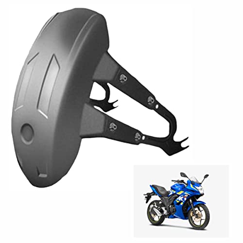 Image of Rear Tyre Flexible Mudguard Bike Splash Guard ABS Material Compatible with Suzuki Gixxer, Black