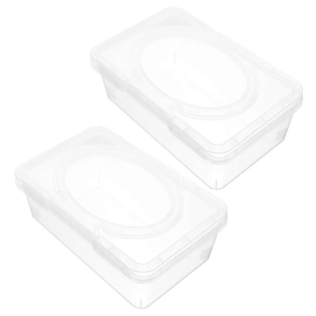 Alipis 4 Ensembles Boîte À Lingettes Porte-Essuie-Tout Lingettes Humides Lingettes De Voyage Distributeur De Mouchoirs Conteneur pour Lingettes Distributeur De Lingettes 2 pièces * 4