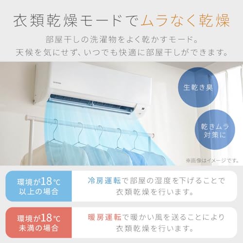 アイリスオーヤマ ルームエアコン 10畳 セパレートエアコン 快適おやすみタイマー 内部洗浄機能 2.8kW IHF-2810G-W ホワイト