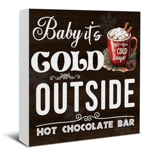 Hot Chocolate Bar Christmas Decorations - Winter Christmas Decor, Hot