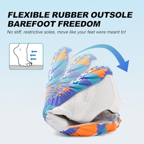 Image of ELETON Barefoot Shoes Women Men Hiking Water Shoes Wide Toe Box Zero Drop