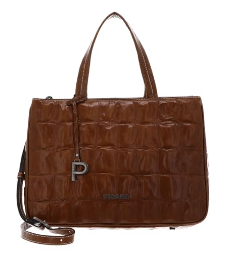 Sac à main Picard marron clair, grand sac à épaule cuir cabas shopper Key Largo