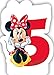 Produktbild Procos Zahlenkerze 5 * Minnie Maus * für Kindergeburtstag // Kinder Geburtstag Party Numeral Birthday Candle Kuchen Deko Motto Disney Mickey Mouse fünf Jahre