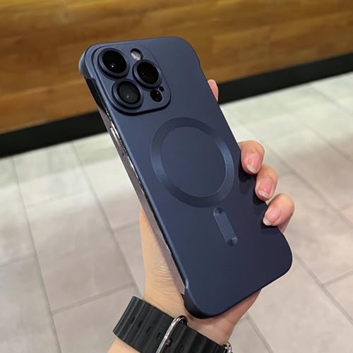 Housse d'objectif rigide iPhone 15 Pro Max bleu marine pour le quotidien