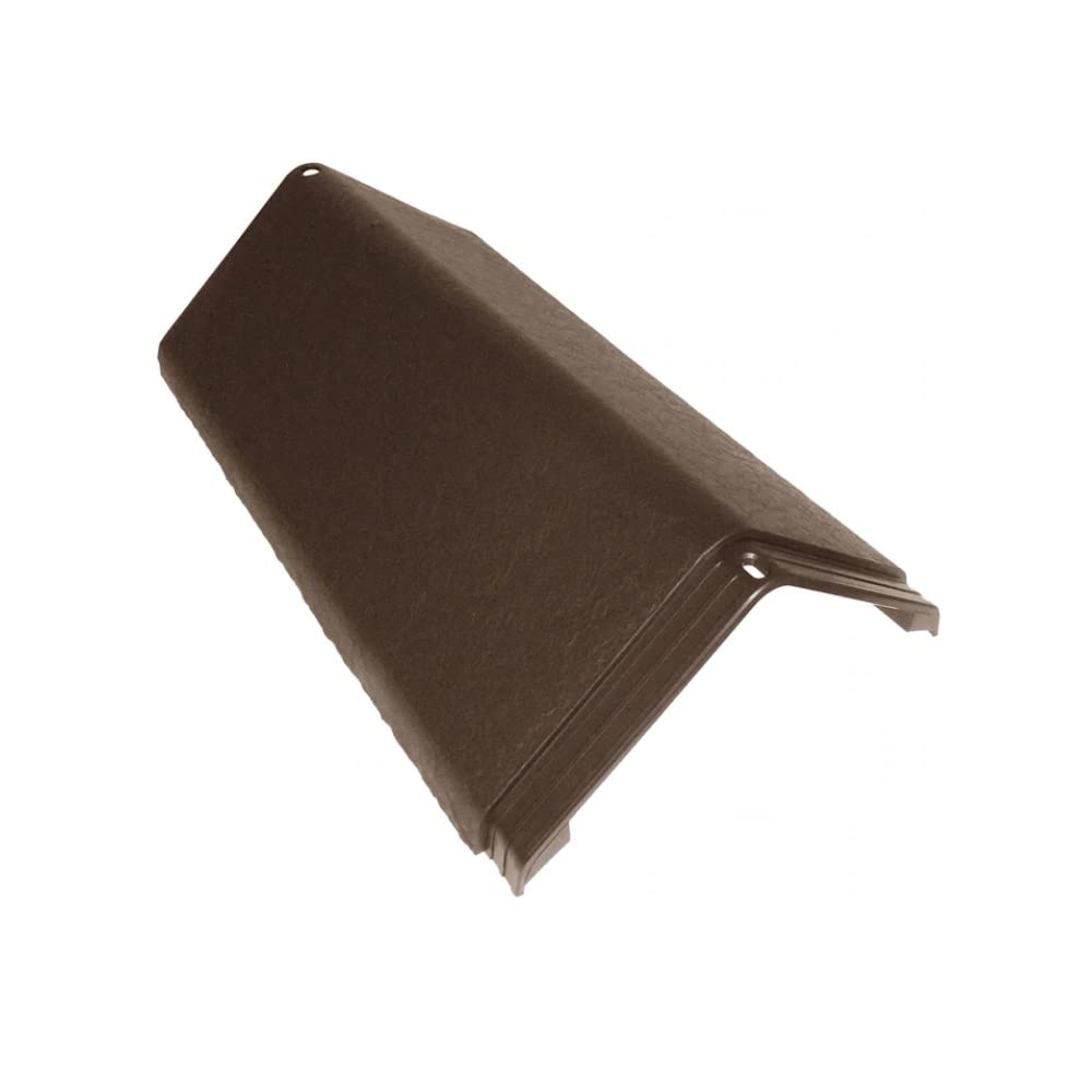 Envirotile Plastic Roof Tiles - Ridge Cap - Brown - Slate Effect Finish