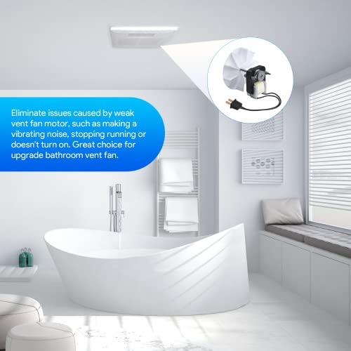 Bathroom Vent Fan Motor And Blower Wheel Replacement, Upgraded Ultra Quiet Electric Motors Kit Compatible With Nutone Broan 50Cfm 120V #TOP5
