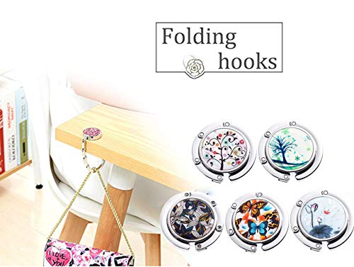 5 Pezzi Gancio Porta Borsa da Tavolo, Hatisan