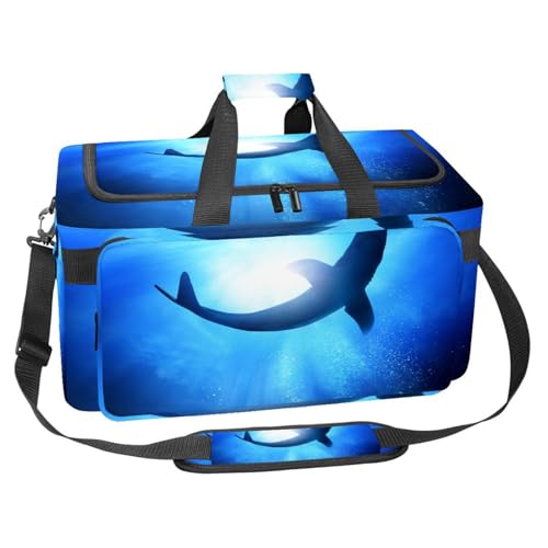 Sac de sport de 30 L style requin multicolore idéal pour votre entraînement de gym