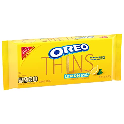 Oreo Thins Lemon Creme Sandwich Cookies, Family Size, 13.1 Oz #TOP7