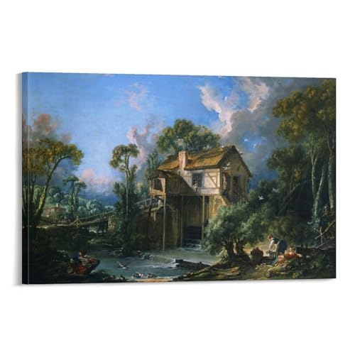 Impression sur toile Charlton Mill Francois Boucher œuvre de musée