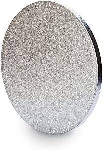 Anniversary House 10-inch Blue, Pack of 1, Individually Wrapped, Sturdy Fibre Cake Drum Round, D007, Board