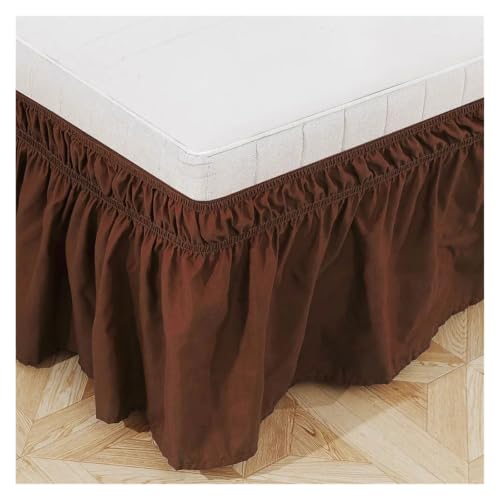 Falda de cama con diseño volantes para una decoración cálida y acogedora en el hogar 6