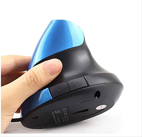 Souris verticale sans fil bleue idéale pour le télétravail dynamique