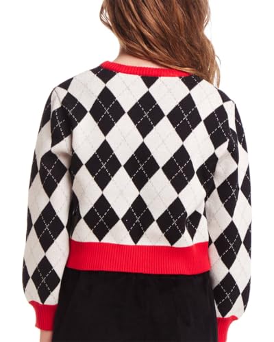 Andy & Evan Argyle Cropped Sweater2