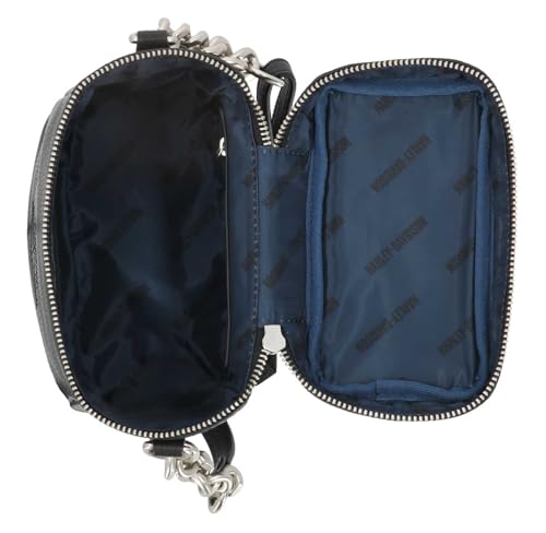 Harley-Davidson Women's Bar & Shield Chain Leather Crossbody Purse - Black4