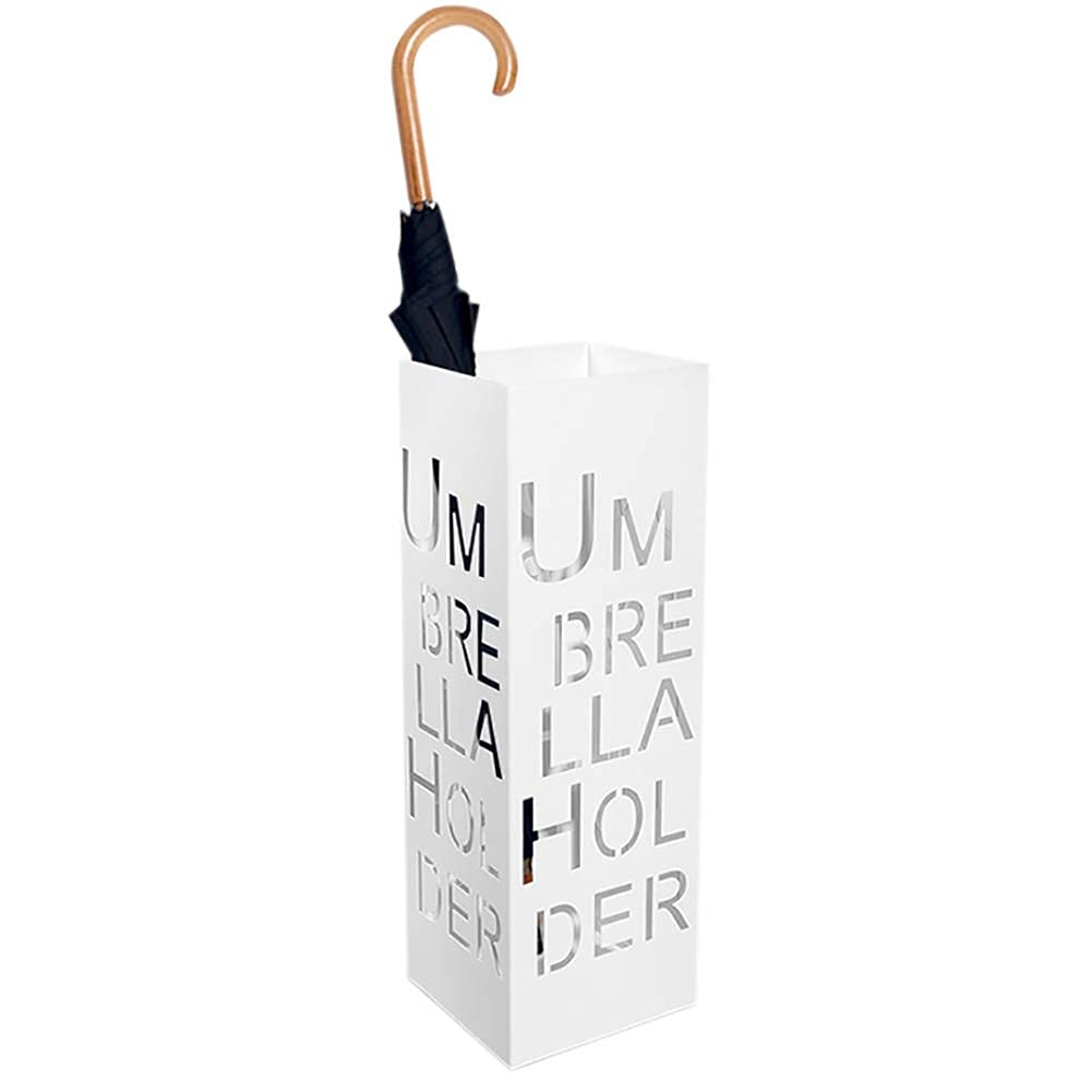 Porte-parapluie au design évidé en fer blanc anti-humidité
