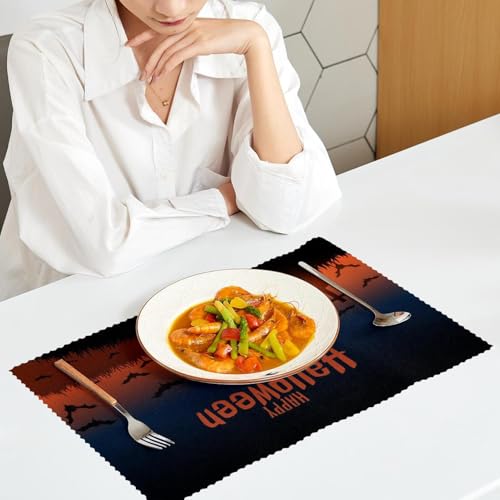 Sets de table Halloween lavables pour protéger la table des enfants - 7