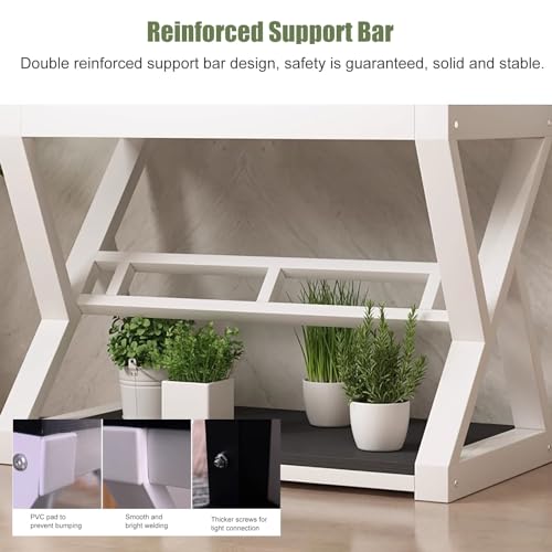 Support pour aquarium robuste anti-vibration meuble stable de 50x50x70 cm - 4