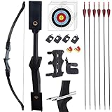 SOPOGER Archery Bow and Arrow Adult - Takedown Recurve Bows for Adults Youth Beginner 20lbs 30lbs Left and Right Handed Outdoor Target Practice Hunting (40 LBS)