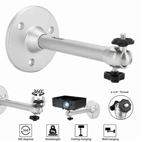 Soporte mini proyector universal con rotación completa para cámara web 5