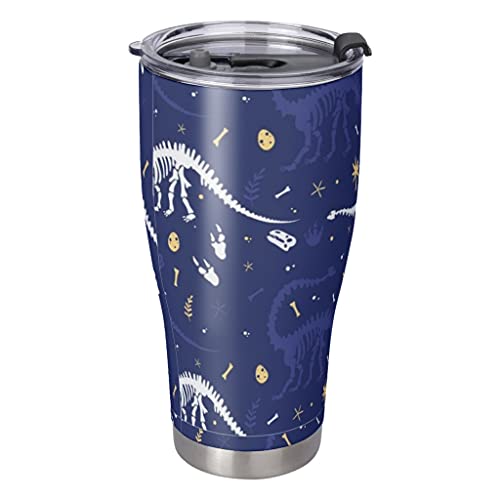 Wmeyiseyiy Taza térmica de acero inoxidable de 900 ml, con doble pared aislada al vacío, taza de café con tapa, botella… - Imagen 4