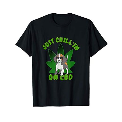 CBD DOG BEAGLE JUST CHILLING ON CBD DOG OWNER Men Women T-Shirt
