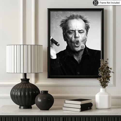 Poster Master Nicholson - Nicholson Actor Print - Celebrity Art - Cigar Art - Gift for Men, Women & Fans - Funny Wall Decor for Bedroom, Living Room or Studio - 8x10 UNFRAMED - Image 3