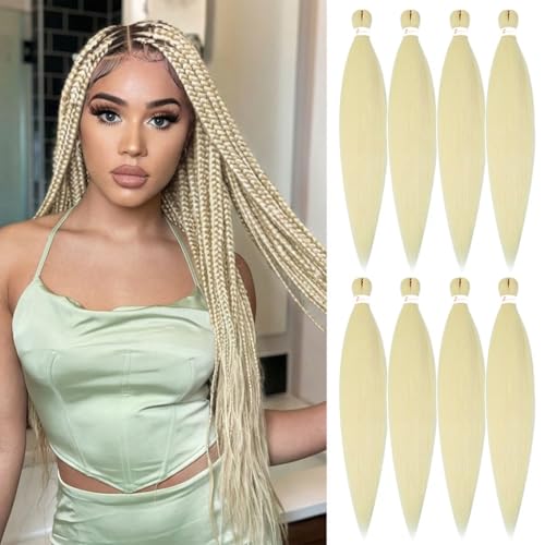 Pelo trenzado sintético 613 de 26 pulgadas, ideal para tus looks de fiesta y disfraces