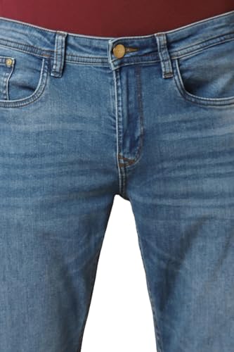 Image of Allen Solly Men's Slim Fit Mid Rise Jeans