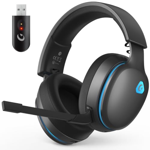 Image of AOC 2.4GHz Wireless Gaming Headset for PS5, PS4, Switch, 45Hr, Space Gray