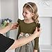 Toddler Girl Tulle Dress Fall Ruffle Long Sleeve Baby Girl Fashion Casual Dresses(Khaki,6t)