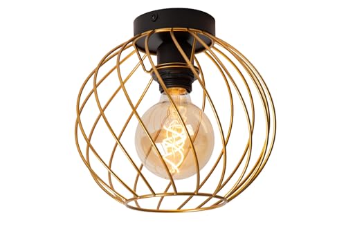 Preisvergleich Produktbild LUCIDE DANZA - Deckenleuchte - Ø 25 cm - 1xE27 - Mattes Gold / Messing