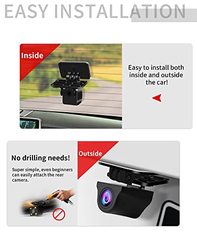 Suporte universal para câmera traseira, suporte de câmera traseira para a maioria das câmeras trasei